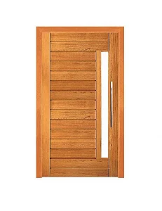 Porta Pivotante Contemporânea- Madeira Maciça - Angelim