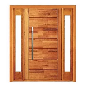 Porta Pivotante Pontal Com Visor Lateral Duplo - Madeira Maciça - Angelim