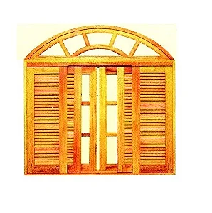 Janela De Correr Colonial Tripla - Madeira Maciça