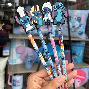 Lápis Stitch com Tag