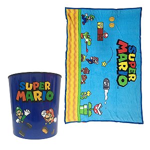 Kit Balde e Manta Super Mario