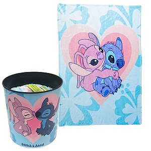 Kit Balde e Manta Stitch e Angel