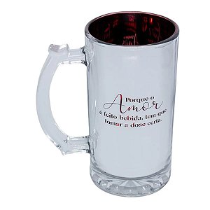 Caneca Amor é Feito Bebida Eletrostática