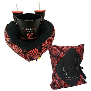 Kit Pipoca e Almofada A Medida do Amor