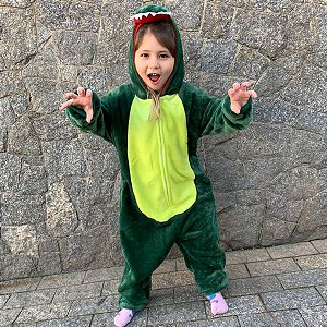Pijama Dinossauro Kigurumi Infantil