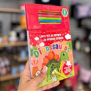 Livro-Kit Dinossauros de Colorir