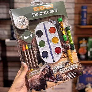 Livro-Kit Ler e Colorir Dinossauros