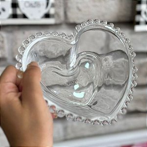 Pote de Cristal Coração Bowl