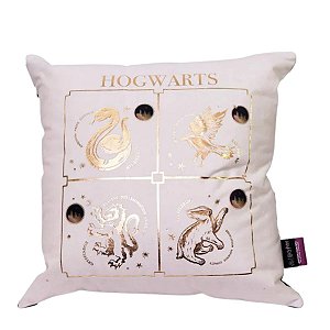 Almofada Hogwarts Casas Douradas