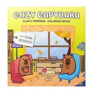 Livro de Colorir Amiguinhos Fofinhos: Capivara Aconchegante