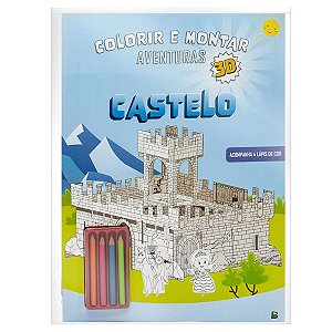 Livro de Colorir e Montar Castelo