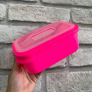 Pote Retangular de 1 Litro  - Pink