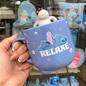 Caneca Stitch Relaxe Com Infusor