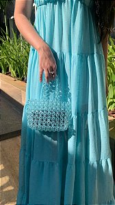 blue beaded bolsa