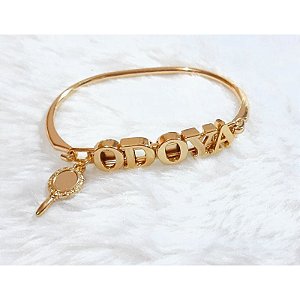 Bracelete Folheado Orixá Iemanja Odoya Umbanda Candomblé