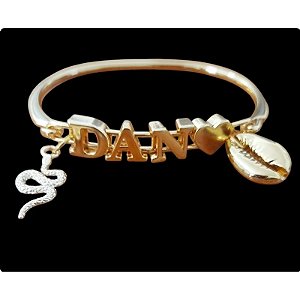 Bracelete Folheado Orixá Oxumare Dan Umbanda Candomblé