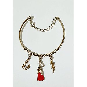 Bracelete Prateado Orixá Oya Iansã Umbanda Candomblé