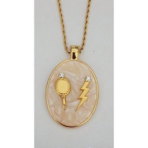 Cordão Medalhão Luxo Oxum Iansã Candomble Umbanda