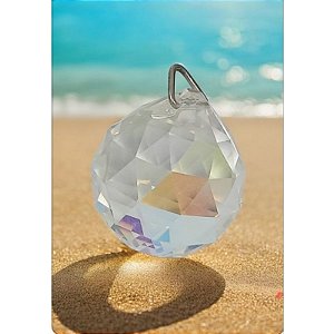 Pingente Pêndulo Cristal Sw Feng Shui Equilíbrio 30mm