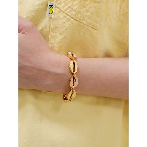Pulseira Buzio Folheada Cores Umbanda Candomblé