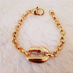Pulseira Folheada Búzio GG