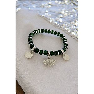 Pulseira Cristal Esmeralda Cigana Umbanda Candomblé