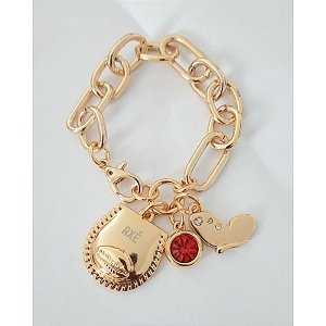 Pulseira Folheada Axé Oya Cristal Umbanda Candomblé