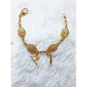 Pulseira Folheada Buzio Ofa Oxosse Ofange Oya Umbanda Candomblé