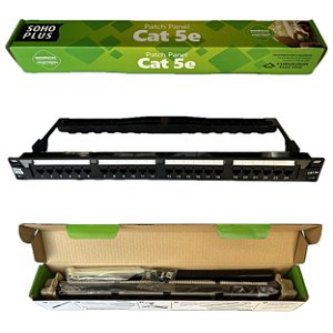 Patch Panel FURUKAWA  SOHOPLUS 24 Portas  Cat.5e  Padrão 19"
