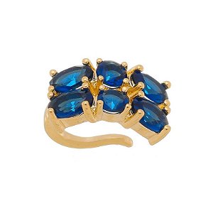 PIERCING DE PRESSÃO PEDRA OVAL