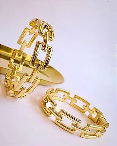 BRACELETE ARTICULADO CORRENTARIA GROSSA