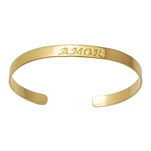 BRACELETE ARO ABERTO AMOR