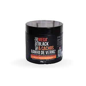 Máscara Nutritiva Banho de Verniz 500g | Mega Black & Cachos