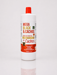 Restaurador de Cachos 1L | Creme para Pentear Mega Black & Cachos