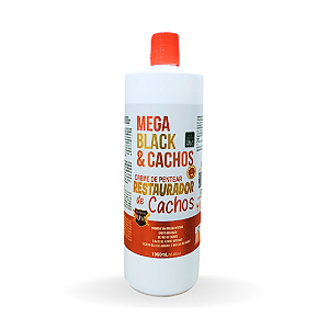 Restaurador de Cachos 1L | Creme para Pentear Mega Black & Cachos