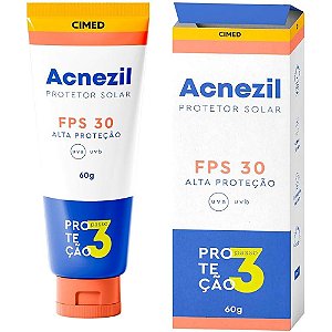 Protetor Solar Facial Acnezil FPS 30 Oil Control 60g