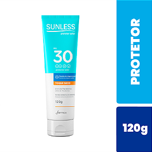 Protetor Solar Sunless FPS 30 Toque Seco 120g