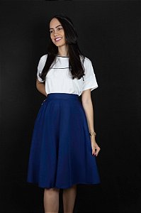 Saia Clássica Azul Royal