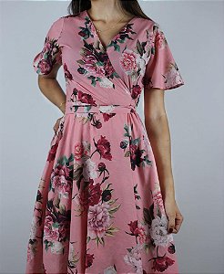 Vestido Transpassado Chiara Rosa
