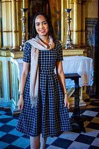 Vestido Xadrez Retrô