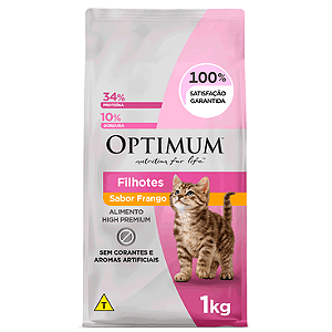 Ração Optimum para Gatos Filhotes Frango 1 kg