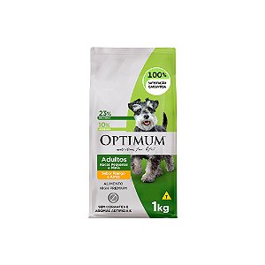 Ração Optimum para Cães Adultos Raças Pequenas e Minis Sabor Frango e Arroz