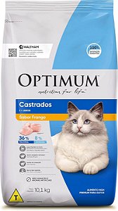 Ração Optimum Gatos Adultos Castrados 10,1kg