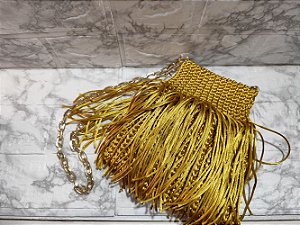 Clutch Franja III - Dourada