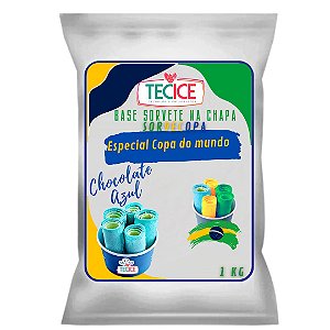 Base na Chapa Chocolate Branco Azul - Sorvecopa