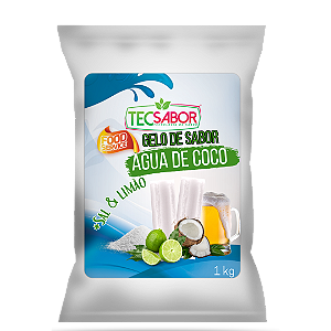 Gelo de Sabor Água de Coco com Sal e Limão