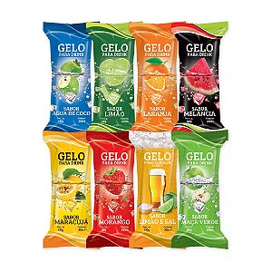 Embalagens Gelo Saborizado SABOR A ESCOLHA - 200 unidades