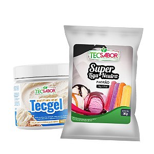 Kit Sorvete – Liga Neutra Tecsabor 1kg + Tecgel 500g Tecsabor