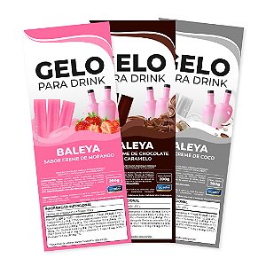Etiqueta para Gelo de Sabor Baleya - 50 Unidades