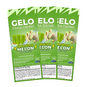 Etiqueta para Gelo de Sabor Energético Melon - 50 Unidades